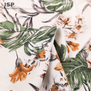 Factory impresso 120gsm Têxtil Moss Crepe Fabric